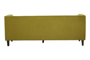 Interiors by Premier Helia Olive Velvet Sofa