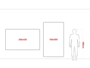 ALLboards Whiteboard dry erase ceramic surface aluminium frame 200x120 cm P3