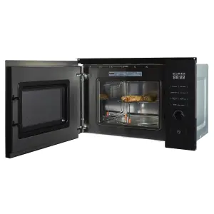 Cookology 800W Built-in Microwave with Grill 20L Integrated Design - TCM20BGL Black