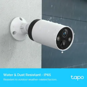 Tapo White Smart battery-powered IP camera, Pack of 2