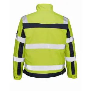 Mascot Safe Compete Cameta Work Jacket - Hi-Vis Yellow (Hi-Vis Yellow/Navy Blue)  (Medium)