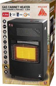 4.2KW Portable Indoor Gas Heater Home Heating with Regulator Hose