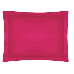 Belledorm Easycare Percale Oxford Pillowcase Fuchsia (One Size)