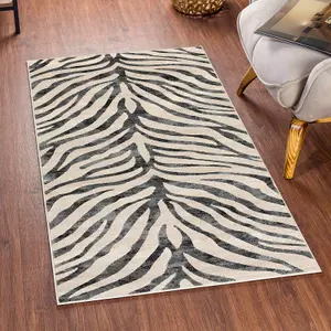 CYBELE Boho Zebra Area Rug 80 x 150 cm