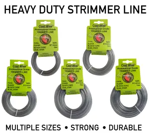 15m of Cost Wise Duel core star shape strimmer line for extra durability and superior cutting power ( 2.4mm)