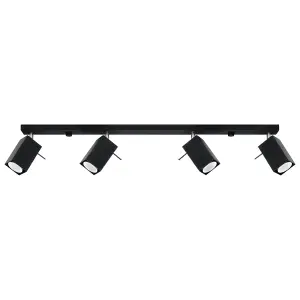 Merida Steel Black 4L Light Classic Ceiling Light