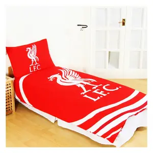 Liverpool FC Pulse Single Duvet Set Red (One Size)