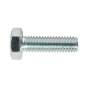 Sealey HT Setscrew M6 x 20mm 8.8 Zinc Plated DIN 933 - Pack of 50 Pieces SS620