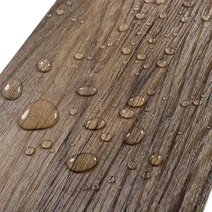 Brown Rustic Wood Grain Effect Self Adhesive PVC Flooring Planks Waterproof Covering 5m², Set of 36