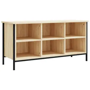 Shoe Cabinet Sonoma Oak 100x35x50 cm Engineered Wood