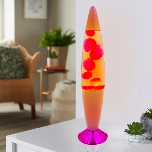 Global Gizmos Pink Ombre Pattern Lava Lamp