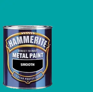 Hammerite - Smooth Direct to Rust - 750ML - Sheer Aqua