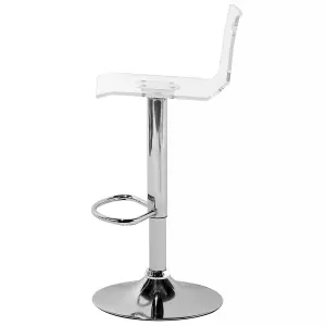 Bar Chair MALTA Swivel Transparent