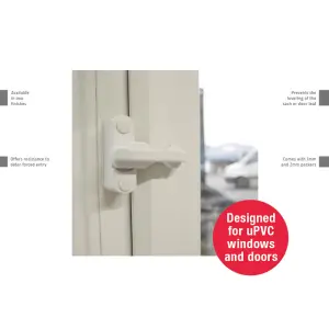 UAP Sash Jammer - Window Lock - uPVC Window and Doors - White