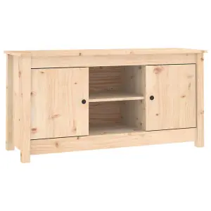 Berkfield TV Cabinet 103x36.5x52 cm Solid Wood Pine