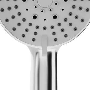 GoodHome Tummel Chrome effect 3-spray pattern Shower head, 243mm