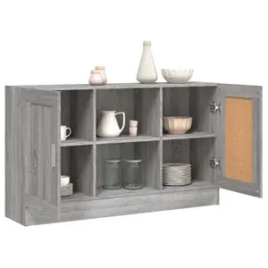 120 Cm Wide Sideboard Grey