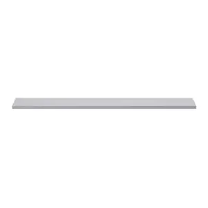 GoodHome Rigga Silver effect Rectangular Floating shelf (L)118cm x (D)19cm