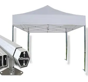 4m x 4m Extreme 50 Instant Shelter Pop Up Gazebos Frame & Canopy - White