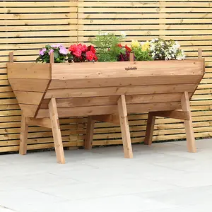 Woodside Raised Wooden Planter - LARGE