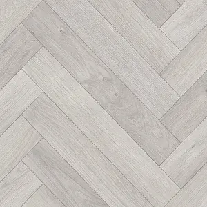 Light Grey Wood Effect Anti-Slip Vinyl Flooring For LivingRoom, Kitchen, 2.8mm Thick Vinyl Sheet-4m(13'1") X 4m(13'1")-16m²