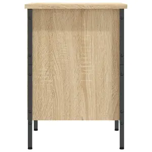 Berkfield Shoe Cabinet Sonoma Oak 38x35x50 cm Engineered Wood