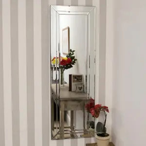 MirrorOutlet Cranbury All Glass Dress Mirror 120 x 40 CM