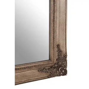 Interiors by Premier Baroque Rectangular Gold Wall Mirror