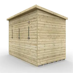 12ft x 6ft (3550mm x 1750mm) Horsforth Elite Pressure Treated Shiplap Pent Bar Shed