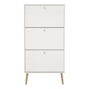 Cumbria Shoe Cabinet 3 Flip Down Doors