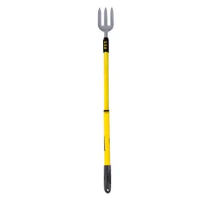 Green Blade - Telescopic Stainless Steel Garden Fork - Yellow