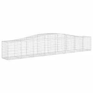 Berkfield Arched Gabion Baskets 6 pcs 400x50x60/80 cm Galvanised Iron