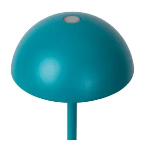 Lucide Joy Retro Table Lamp Outdoor 12cm - LED Dim. - 1x1,5W 3000K - IP54 - Turquoise