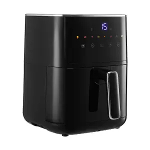 4.7L Knob Air Fryer with Touch Screen in Black