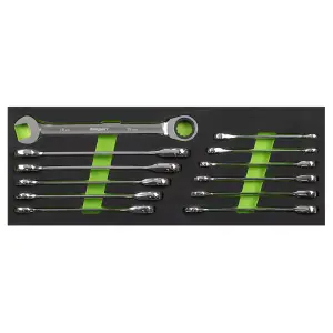 Siegen Ratchet Combination Spanner Set 12pc