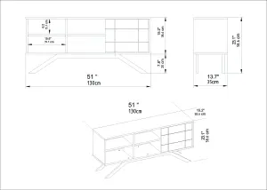 Decorotika North TV Stand TV Unit TV Cabinet