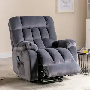 Electric Power Lift Recliner Chair with USB Ports, Massage and Heat