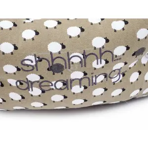 Animal Print Orthopedic Fleece Pet Bed Small (55cm W x 50cm D x 26cm H)