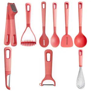 eKu Set 9 Kitchen Utensils Set Red