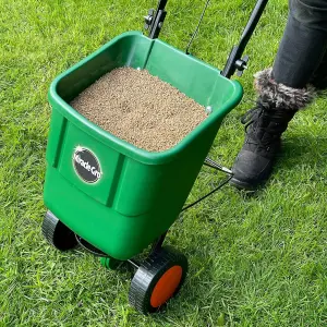 Miracle-Gro Rotary Lawn Seed Spreader Push Along Easy Spreader 3M Application