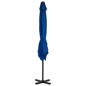 Berkfield Cantilever Umbrella with Aluminium Pole Azure Blue 250x250 cm