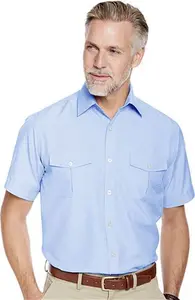 Pegasus Short Sleeve Pilot Shirt - Blue