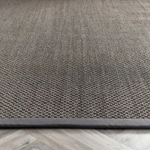 Origins Sisal Runner Dark Grey with Grey Border 67CM x 200CM