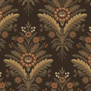 Galerie Mulberry Tree Bronze Floral Leaf Wallpaper Roll