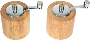 Olympia Light Wood Salt And Pepper Mill Grinder Set