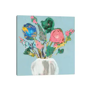 Fun Bouquet II by Jennifer Goldberger - Wrapped Canvas Painting 66.04cm H x 66.04cm W x 3.81cm D