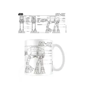 Star Wars AT-AT Sketch Mug White/Black (One Size)