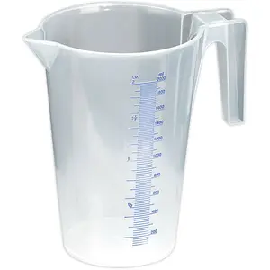 2 Litre Translucent Measuring Jug with Spout and Handle for Precise Measurements