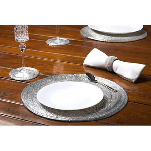 18 Piece Placemat Set Silver