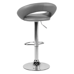 Cartwright Height Adjustable Swivel Bar Stool (Set of 2) Grey